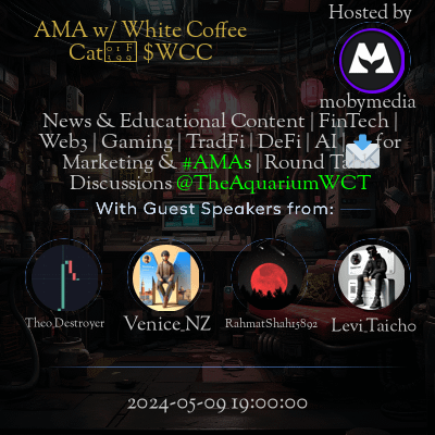 AMA event with White Coffee Cat on May 9, 2024.