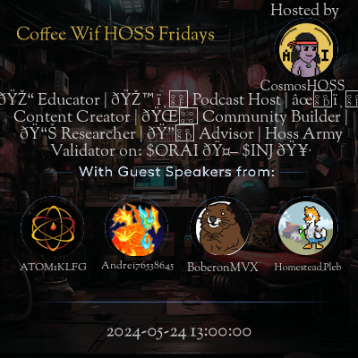 Coffee Wif HOSS Fridays event on May 24, 2024