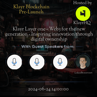 Klair Blockchain Pre-Launch event with guest speakers.