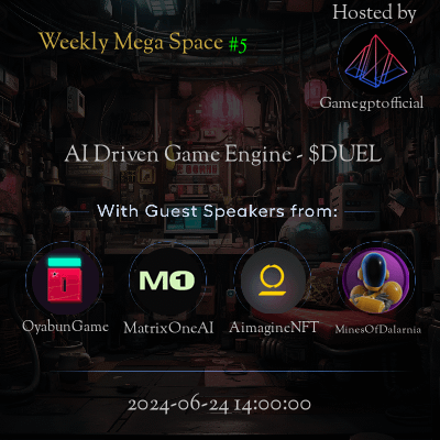 Weekly Mega Space #5 AI Game Engine Event