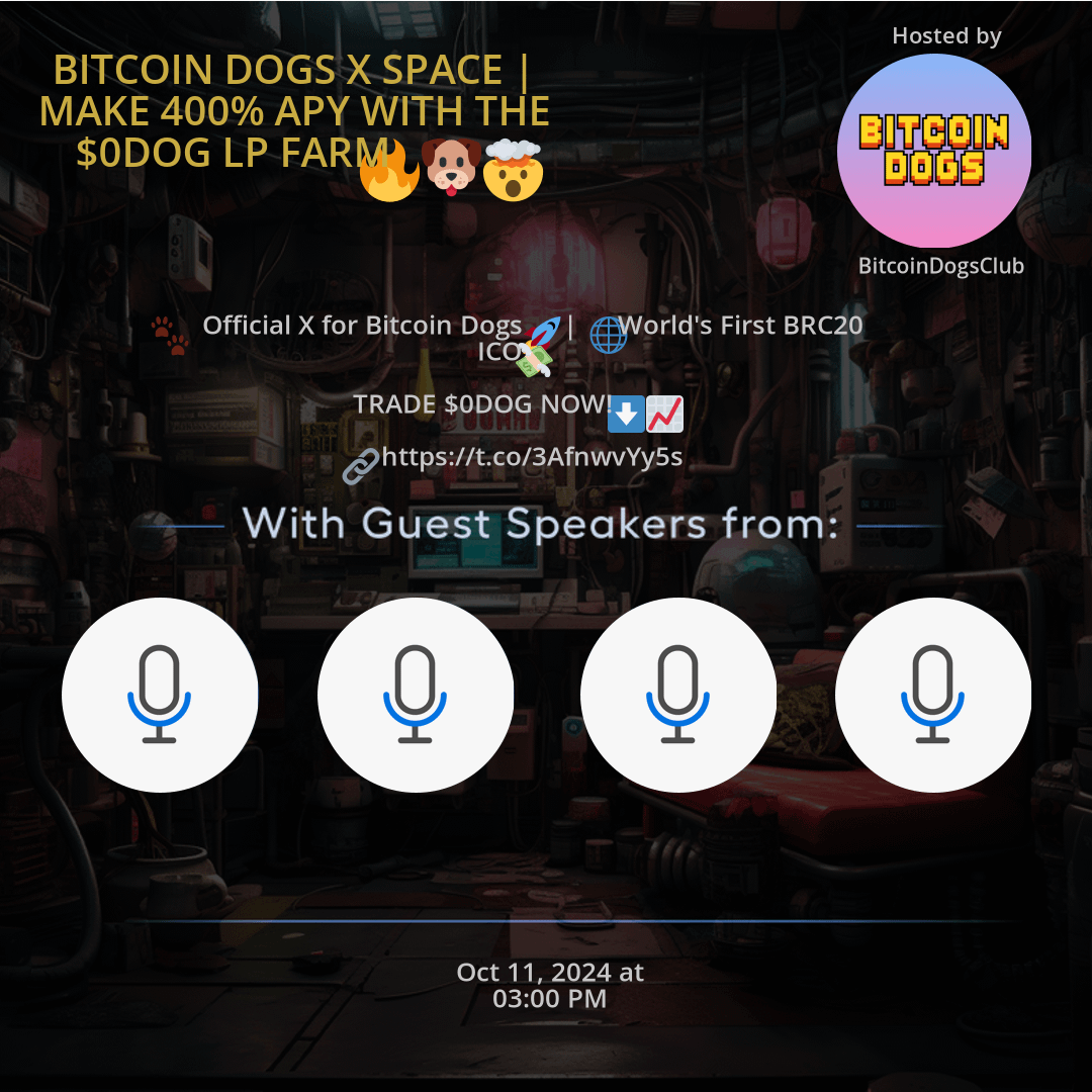 BITCOIN DOGS X SPACE | MAKE 400% APY WITH…